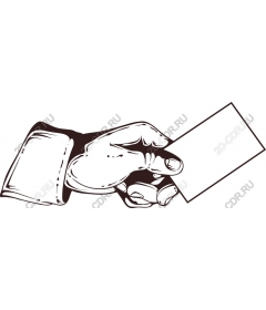  Elegant hand, represent blank card