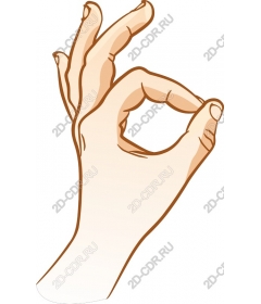 Hand gesture "OK"