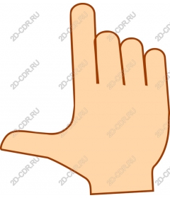 Stylized hand gesture