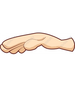  Stylized hand gesture