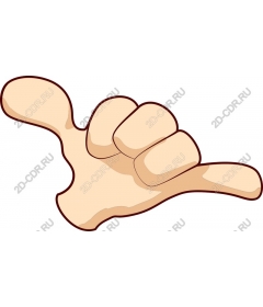  Bright hand gesture Shaka