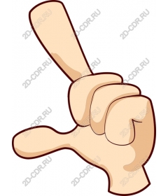 Playful gesture of a loser