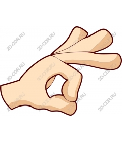 Expressive hand gesture "OK"