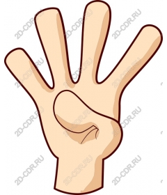 Gesture four fingers