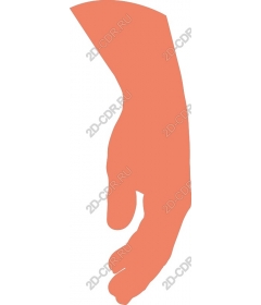  Elegant peach hand