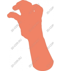  Stylized hand gesture
