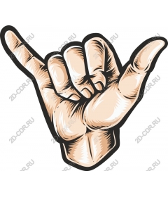 Hand gesture Shaka