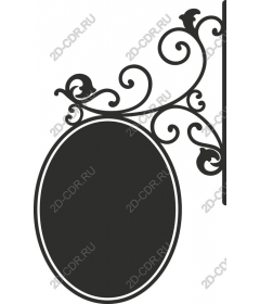 Vintage elegant decorative sign