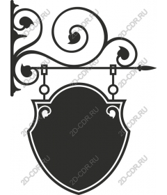 Vintage decorative holder for the signs
