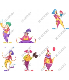  Bright clowns collection