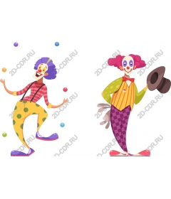  Joyful Duo of clowns - a Festive and