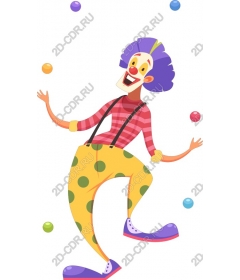  Colourful clown