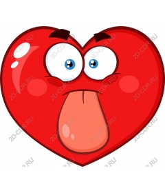  Cheeky cartoon heart