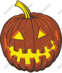 Scary smiling pumpkin