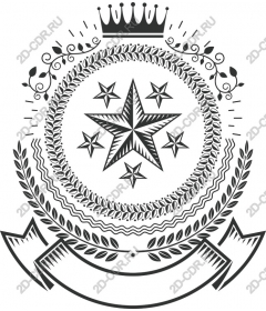 Gourmet star emblem