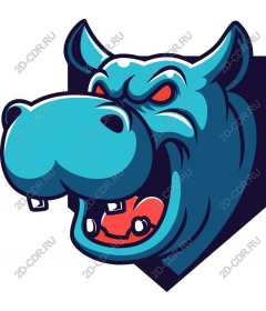 The head of a ferocious behemoth