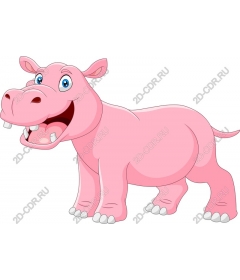  Cartoon Hippo