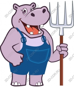  Adorable cartoon Hippo