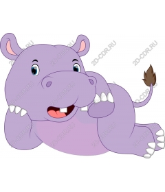  Charming purple Hippo