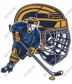 Dynamic hockey player