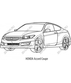 Чертеж Honda Accord Coupe