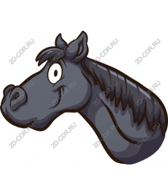  Adorable cartoon horse head