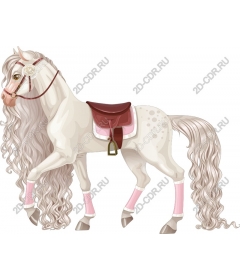  Whimsical white horse