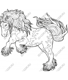 Majestic horse Line Art