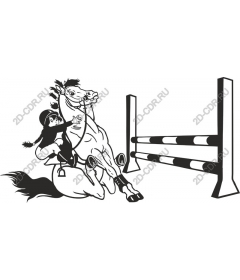 Dynamic horse jumping