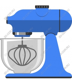 Mixer a bright blue color