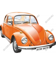 Классический автомобиль Orange Beetle