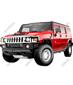 Red Hummer H2