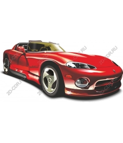 Классический красный спортивный автомобиль