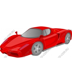 Элегантный красный спортивный автомобиль