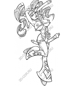  A fierce warrior mermaid
