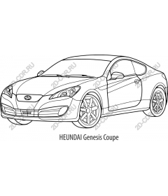  Drawing Hyundai Genesis Coupe