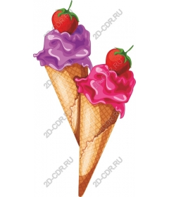 Delightful ice cream cone