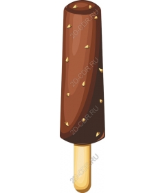  Tile ice cream covered in chocolate