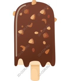  Tile ice cream covered in chocolate