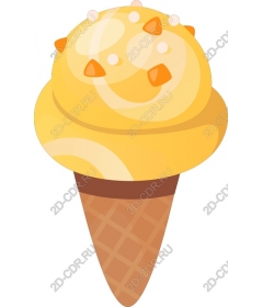  Delightful yellow ice cream cone