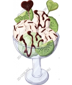 Мороженое-сандэй «Minty Delight»