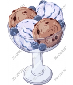 Delicious ice cream sundaes