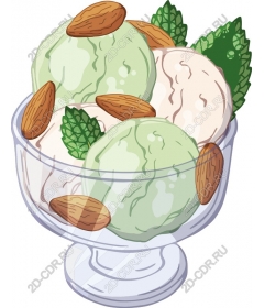 Delicious ice cream sundaes