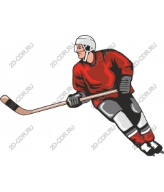 Dynamic hockey player