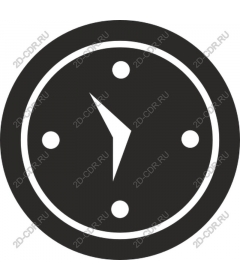  Elegant black and white clock icon