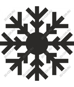  Elegant black snowflake