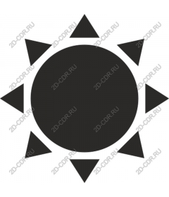  The sun - Minimalistic black
