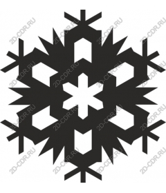  Elegant winter snowflake