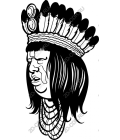 The leader of the native Americans