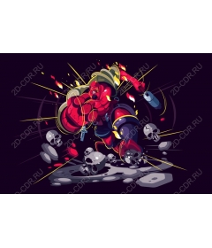  Fierce Red Warrior